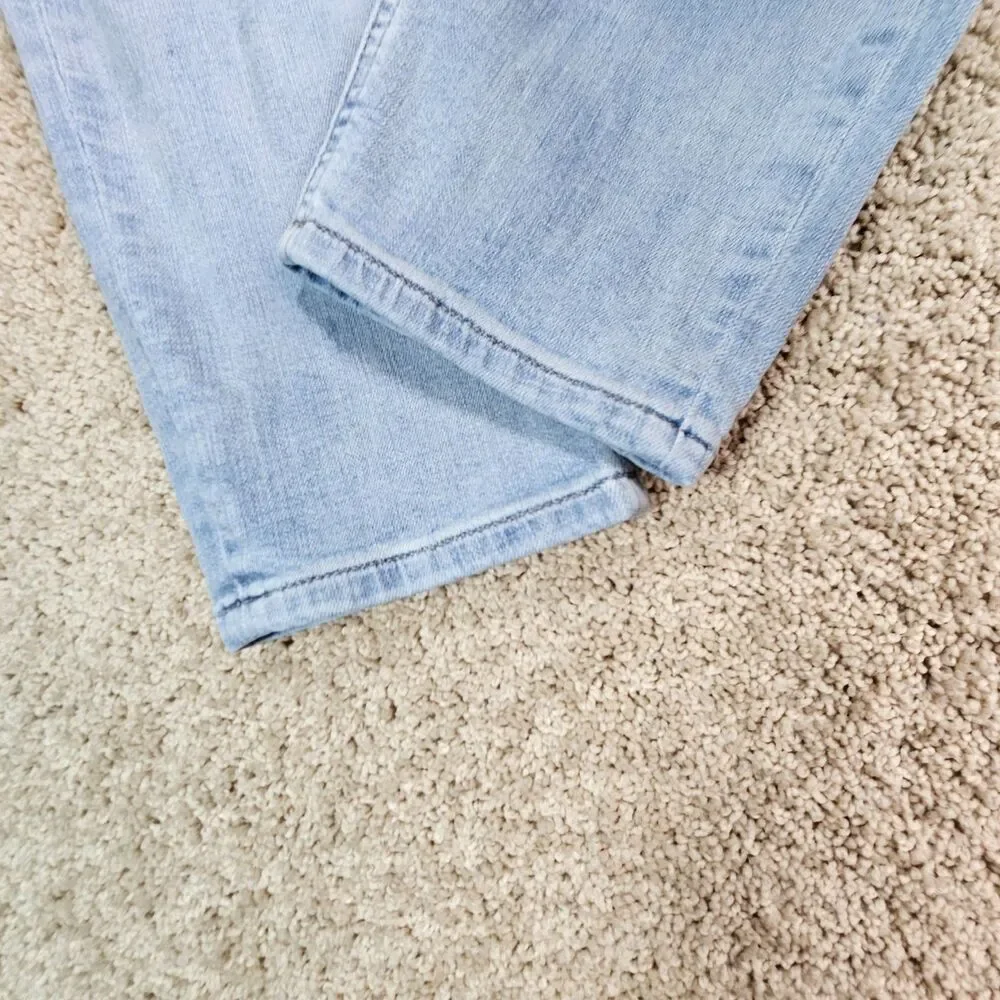 Studio Blue Light Wash Distressed Skinny Jeans Women’s Size 31 Y2K